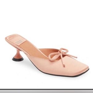 JEFFREY CAMPBELL LOVER GIRL BALLERINA HEELS Elegant Satin Pink SIZE 9 NWOT